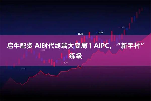启牛配资 AI时代终端大变局丨AIPC，“新手村”练级